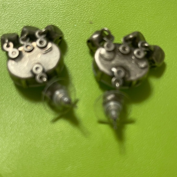 Tova Swarovski Crystal Drop Earrings with White and Yellow and blue crystals - Picture 3 of 3